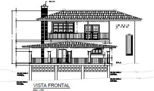 Elevation Drawing of House